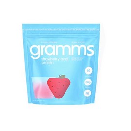 Gramms 100% Grass-Fed Whey Protein Isolate Powder – 20g Protein, 80 Calories, Lactose & Sugar-Free, 18 Servings, Peach & Strawberry Flavors, Gut-Friendly (16.37oz)