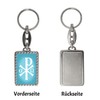Christ Monogram Keyring in Blue Pendant for the Keychain with