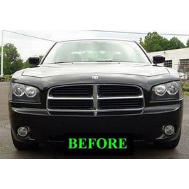 312 Motoring fits 2006-2010 Dodge Charger Chrome Grill Grille KIT 2007 2008 2009 06 07 08 09 10 HEMI SXT R/T SE Daytona SRT8 SRT-8