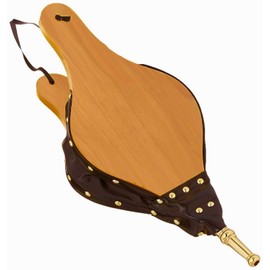 Rocky Mountain Goods Fire Bellows - Oak Wood - Loop for Hanging - Air efficient Design for Heating up fire Quickly