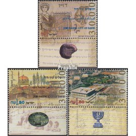 Israel 1342I 1344I with Tab (Complete Ausg.) 1995 Jerusalem 3000 Years (Stamps for Collectors)