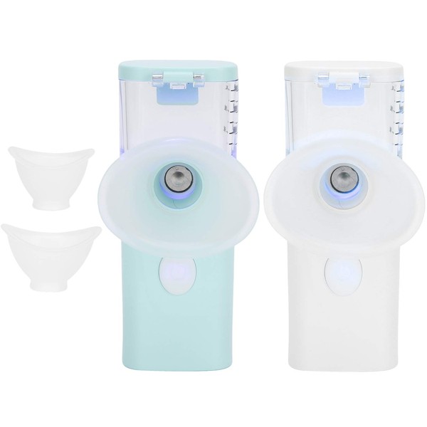 2-in-1 Cool Steamer Hydrating Mist Spraye Mini Face Humidifier Mobile Phone Vaporiser Nebulizer for Eye Care, Nano Mist Sprayer for Face Eye Sprays Moisturiser