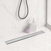 24-Inch Linear Shower Drain with Adjustable Cover & Hair Catcher