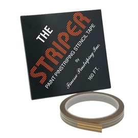 CP CAR PRETTY LLC AUTOMOTIVE ACCESSORIES Finesse The Striper Pinstripe Stencil Tape- F-12 (1/8" Line, 3/16" Space, 1/8" Line) Stencil for Painted Pinstripe for Cars and Trucks (42 Feet)