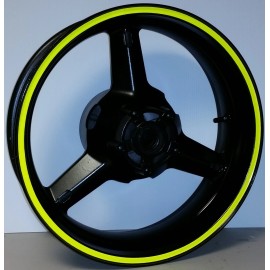 CGD Graphics FLUORESCENT NEON DAYGLO YELLOW RIM STRIPES WHEEL DECALS TAPE STICKERS ZX7R ZX9R