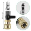 Ball Valve 1/4 Inch, Metal Compressed Air Accessories, 1/4 Stopcock,