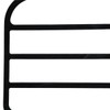 Set of 2 Trouser Hangers Made of Black Felt, ABS