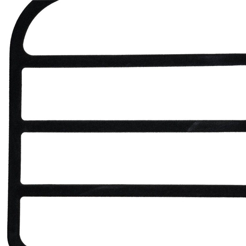 Set of 2 Trouser Hangers Made of Black Felt, ABS