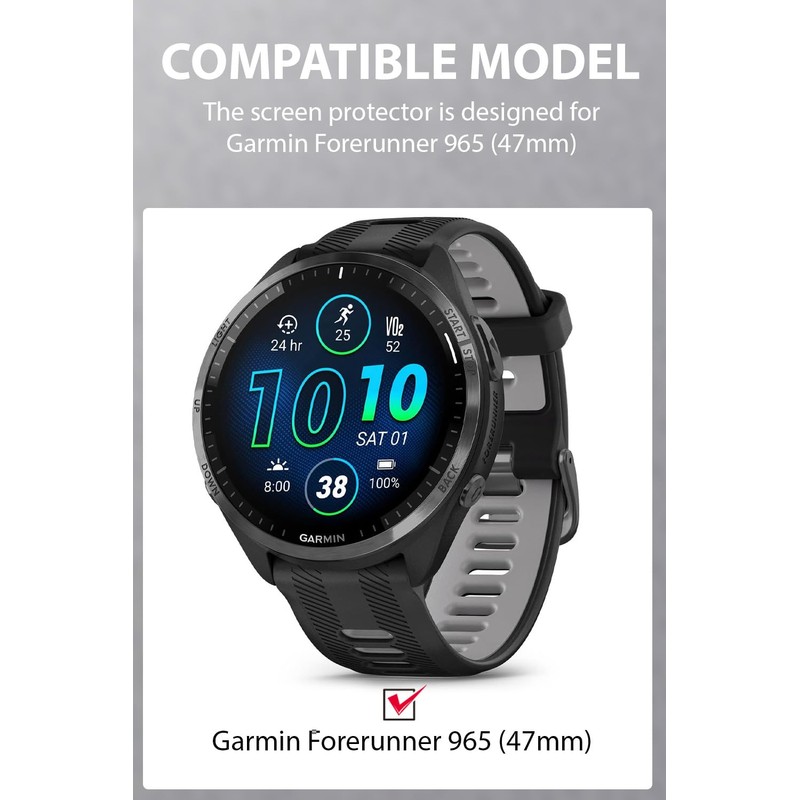 Yaekea 6 Pack Screen Protector for Garmin Forerunner 965 47mm