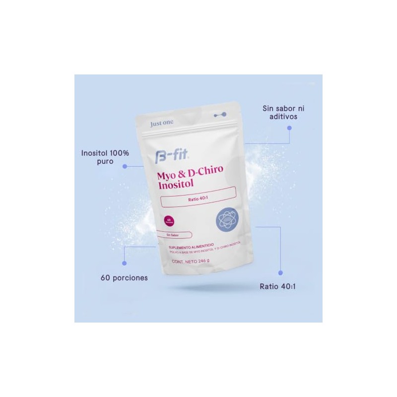 B-FIT Myo Inositol y D-Chiro Inositol Fórmula 40:1