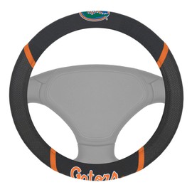 FANMATS 14810 Florida Gators Embroidered Steering Wheel Cover, 15" x 15"