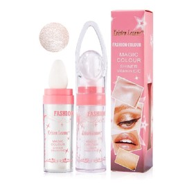 2 Pack Polvo De Hadas, Body Brightens the Natural Three-dimensional Face Blusher Patting Polvo De Hadas Powder Highlighter Makeup. (01# White moonbeam)