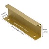 Satanga Edge Finger Tab Pull for cabinets Kitchen Concealed Drawer