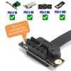 Extension Cable PCIE 1X Dual 90° Network Adapter with LED