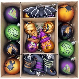 SVNVIOZ ハロウィン 飾り かぼちゃ 6cm ボールオーナメント 装飾 豪華 北欧 ハロウィーンボール パンプキン 小物 おしゃれ パーティー 置物 壁掛け 店舗 部屋 喫茶店 ホームデコレーション