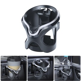 Car Cup Holder, Car Drinks Holder Air Vent Cup Holder for Car, Universal Adjustable Car Vehicle Cup Holder with max. Ø76mm, Car Cup Holder for Water Coffee Juice Bottle Stand (Silver Grey)