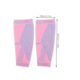 Kisangel 2pcs Calf Compression Sleeves for Men and Women Footless Compression Socks Support for Varicose Veins Nursing Pregnancy Running Leg Sleeve Brace Pink