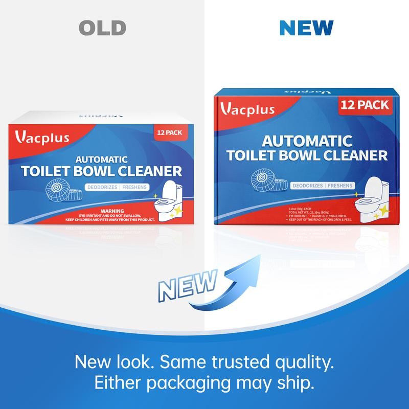 Vacplus Automatic Toilet Bowl Cleaner Tablets, Bathroom Toilet Tank Cleaner