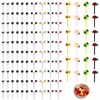 Pack of 124 Children's Finger Food Skewers, Finger Food for Children, Reusable Mini Eyes Fruit Fork, Cute Bee Fruit Forks, Exquisite Fruit Fork, Suitable for Fruit, Cakes, Desserts