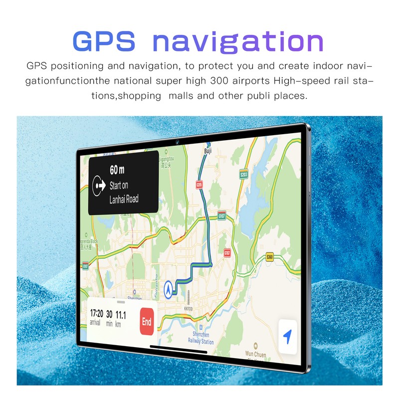 10.1in Tablet Silver 5G WiFi Calling for Android 12 6GB
