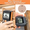 Dr.meter Pinless Wood Moisture Meter, Upgraded Version Inductive Pinless Tools