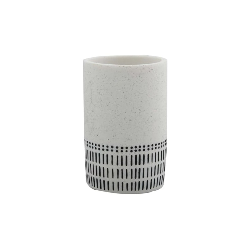 Spirella Vaso para CEPILLOS DE DIENTES Yuma Y Arena, White