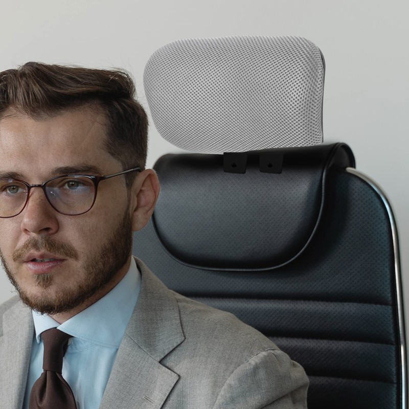 Operitacx Office Chair Headrest Attachment, Adjustable headrest for office chair,