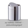 Zeller 18408 Table Waste Bin 201 Stainless Steel ø 11.5