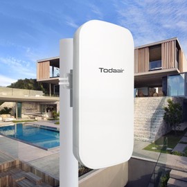 2025 Outdoor WiFi Extender，WiFi Booster | AI Watchdog | Repeater&AP Mode｜IP65 Weatherproof | Up to 1200Mbps Dual Band WiFi Repeater | Covers Up to Least 3440 Sq. ft and 30 Devices