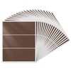 YIKIADA Brown Rectangular Sticky Sticker 4 x 2 Inch Colour