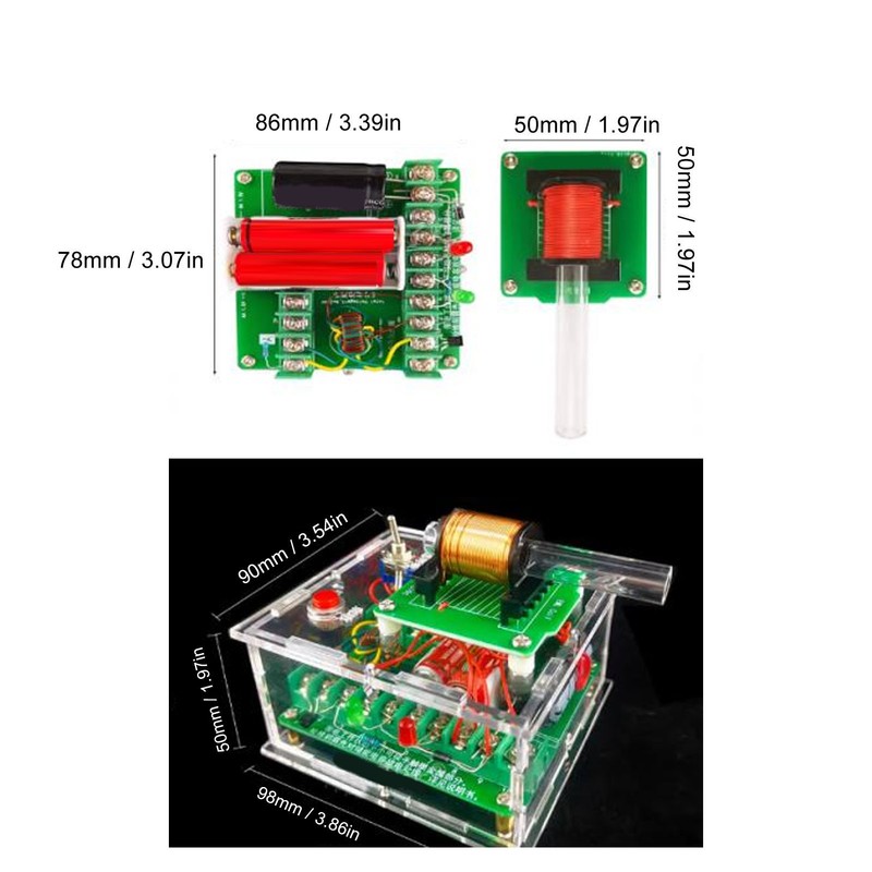 High Voltage Electromagnetic Gun DIY Kit Coil Voltage Booster Gun