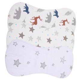 SAFIGLE 3 Pcs Baby Drool Bibs Absorbent Burping Cloth Burping Cloths for Baby Burp Pads Bibs 0-6 Months Burp Clothes Towel Baby Girl Burp Cloths Cotton Rags Baby Boy Breastfeeding