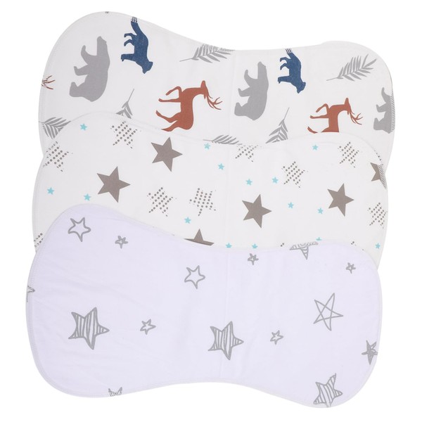 SAFIGLE 3 Pcs Baby Drool Bibs Absorbent Burping Cloth Burping