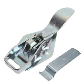Trailer Lift Gate Latch Galvanized Iron Heavy Duty Trailer Lock with Mounting Plate for RV Caravan