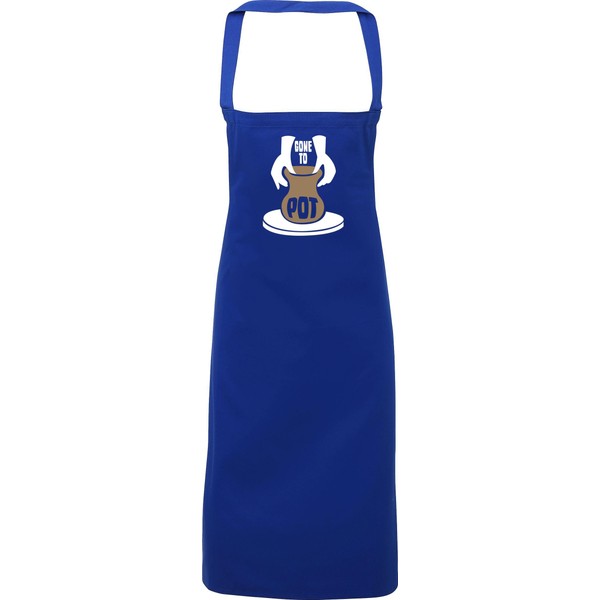 Hippowarehouse Gone to Pot Pottery Apron kitchen cooking painting DIY