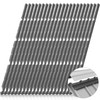 Pushglossy 30 Pcs 9 Inside Metal Roof Foam Closure Strips