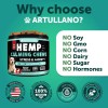 Artullano Calming Chews for Dogs Anxiety Relief Treats with Turmeric