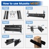 Muzata Reciprocating Saw Guide Attachment for Cutting 4x4 Fence and