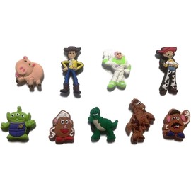 Toy Cartoon Story Characters 1" Tall Set of 9 Mini PVC Magnets