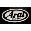Arai Helmet sticker *Matte* Finish. Approx Size: 3-1/4”X 1-1/2”. Self