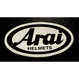 Arai Helmet sticker *Matte* Finish. Approx Size: 3-1/4”X 1-1/2”.  Self Adhesive