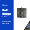 Heavy Duty Weldable Butt Hinges 5" x 5" - Steel