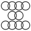 Othmro 10pcs Nitrile Rubber O-Rings, 38mm OD 33mm ID 2.5mm
