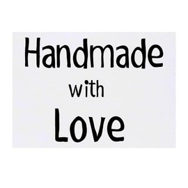 Azeeda 'Handarbeit mit Liebe' Temporäres Tattoo - Hautfreundlicher & Ungiftiger Abziehbild · Wasserfest (TO00070535)