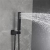 Weirun Square Brass Handheld Shower Head High Pressure Single Function