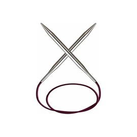 KnitPro 80 cm x 4.5 mm Nova Fixed Circular Needles, Silver