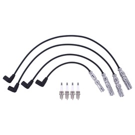 Spark Plug Ignition Cable Set Ignition Cable Set for Passat B5 Transporter T5 Multi-van Golf 4 Polo New Beetle Bo-ra Caddy A3 8L A4 B5 8D A4 B6 B7 8E Cordoba Ibiza Toledo Leon Octa-via 1.6 2.0
