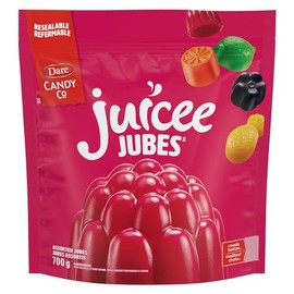 Dare Foods Limited Dare Juicee Jubes - Mixed Fruit, Soft and Chewy Ju Jubes Candy, Gluten Free, Dairy Free, Fat Free 700g