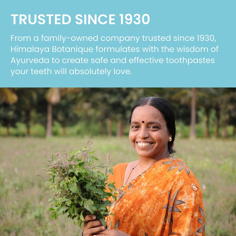 Himalaya Botanique Neem & Pomegranate Toothpaste, Mint Flavor - Fluoride