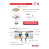 Neodrain Square Shower Drain with Removable Tile insert Grate, 6-Inch,